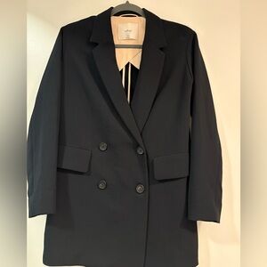 Aritzia Wilfred Black Double-Breasted Blazer (Cherelle Blazer)
